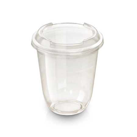 Müsli/Chiapudding Dessertbæger PLA 430ml Klar | Biologisk Nedbrydelig | 1 stk | TheFlavourShop.dk