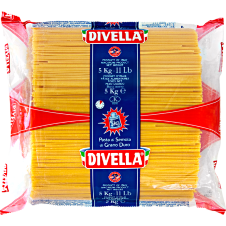 Divella Spaghettini 8 mm 5KG | Italiensk Pasta | TheFlavourShop