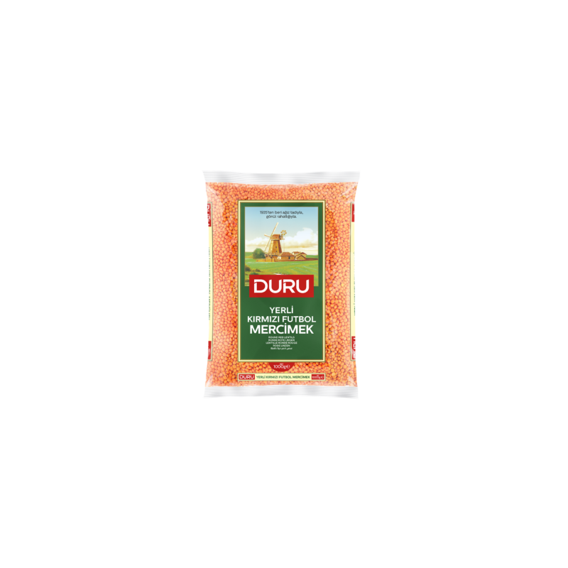 DURU - RUNDE RØDE LINSER - 1kg