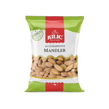 Kilic Ristede & Saltede Mandler 800g