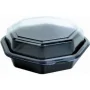 Plastisk bakke med låg OCTAVIEW 23X23 CM 10 stk