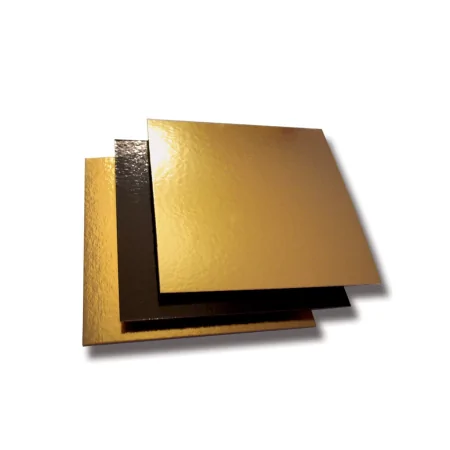 Mallardferriere - Kagepap GULD firkant 16x16 CM 1 stk