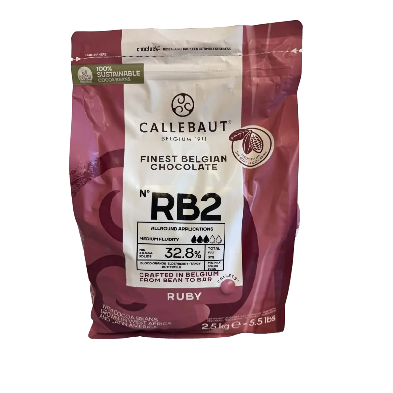 Callebaut-RB2 -RUBY callets ( chokolade 32,8%)